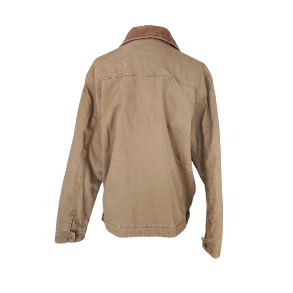 Faded Glory Originals Vintage 90s Canvas Jacket Mens Medium Brown Utility Work - Picture 3 of 9